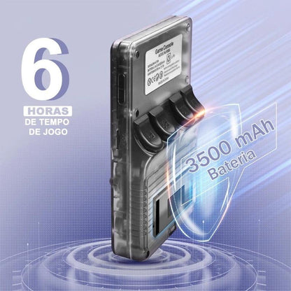 Console Portátil R36S + de 15.000 Jogos Vídeo Game 64g Linux Tela IPS 3.5 Polegadas